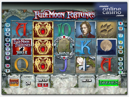 AshGaming 'Full Moon Fortunes' Spielautomat