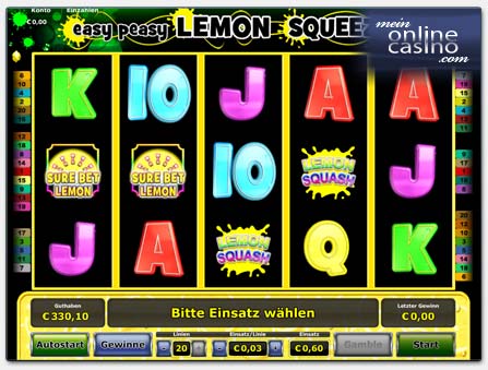 Novoline Easy Peasy Lemon Squeezy Spielautomat