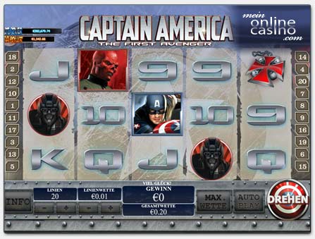 Playtech 'Captain America' Spielautomat