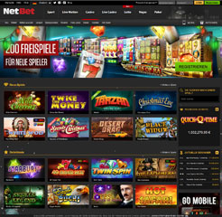 NetBet Casino Webseite