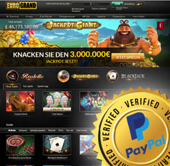 EuroGrand Casino Webseite