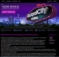 JackpotCity Casino Webseite