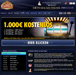 Spin Palace Casino Webseite