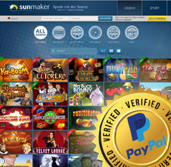 Sunmaker Casino Webseite