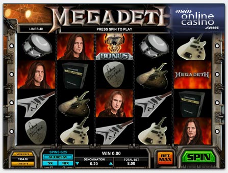 LeanderGames 'Megadeth' Video-Slot