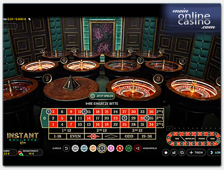 Evolution Gaming Live Instant Roulette