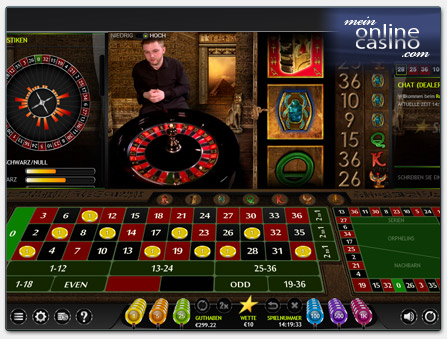 Extreme Live Gaming Book of Ra Deluxe Live Roulette