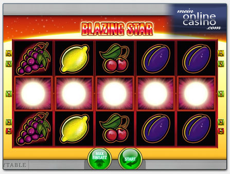 Merkur Blazing Star Slot im Wolfy Casino