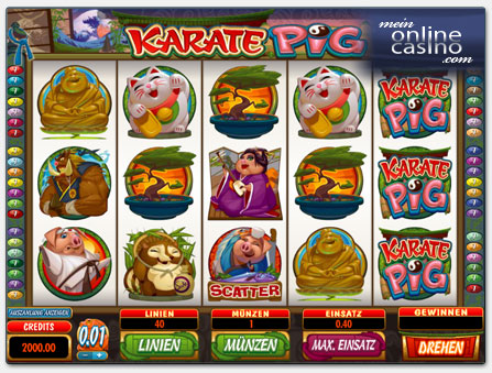 Microgaming Karate Pig Spielautomat