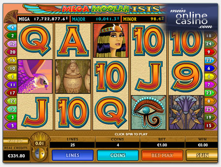 Microgaming Mega Moolah ISIS Spielautomat