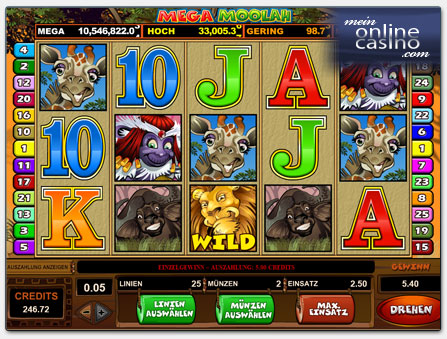 Microgaming Mega Moolah Spielautomat