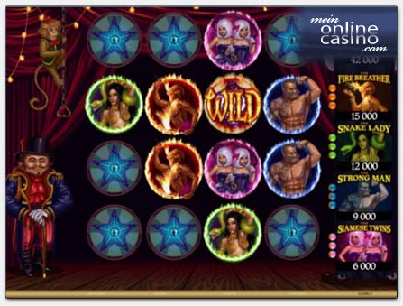 Microgaming The Twisted Circus Video-Slot Bonusrunde