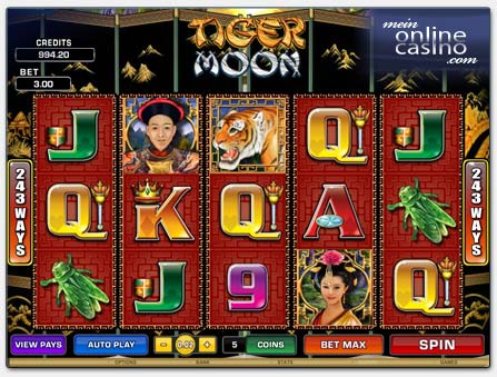 Microgaming 'Tiger Moon' Spielautomat
