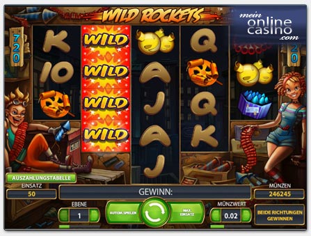 Net Entertainment Wild Rockets Video-Slot