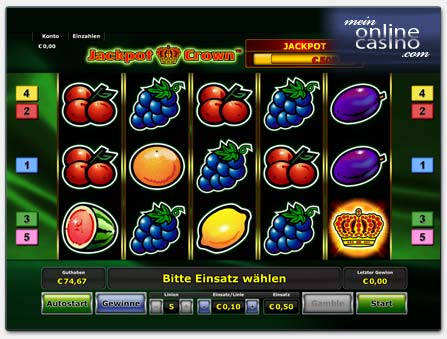 Novoline Jackpot Crown im LVbet Casino