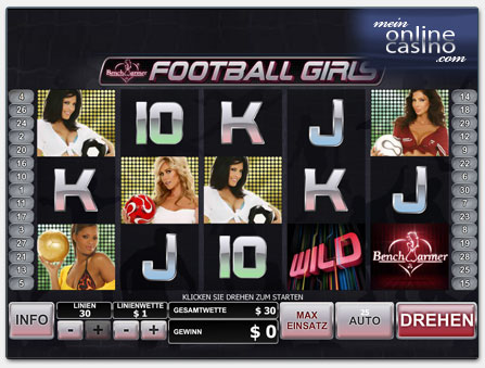 Playtech 'Bench Warmer Football Girls' Spielautomat