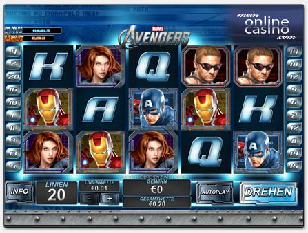 Playtech 'The Avengers' Spielautomat