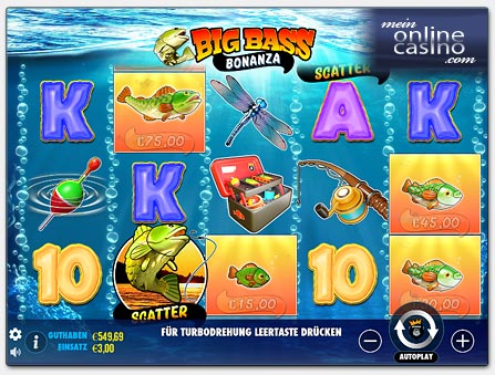 Pragmatic Play Big Bass Bonanza Spielautomat