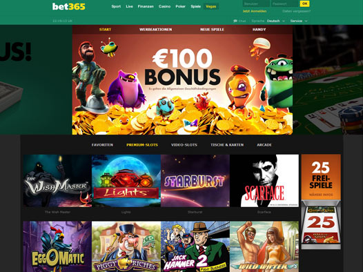 bet365 Casino Vegas Spiele