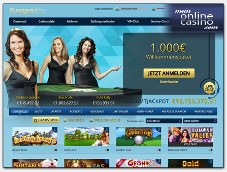 Europaplay Casino Spiele Lobby