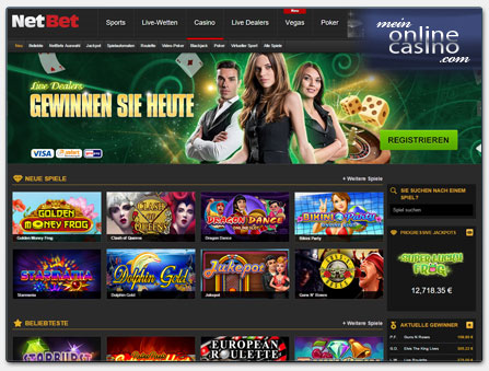 NetBet Casino Spiele Lobby