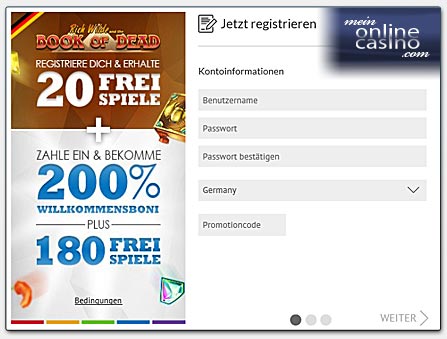 SlotsMillion Casino Anmeldung