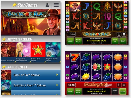StarGames mobile Spiele