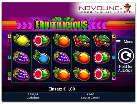 Novoline Fruitilicious mobil