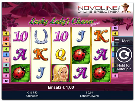 Novoline Lucky Lady's Charm Deluxe mobil