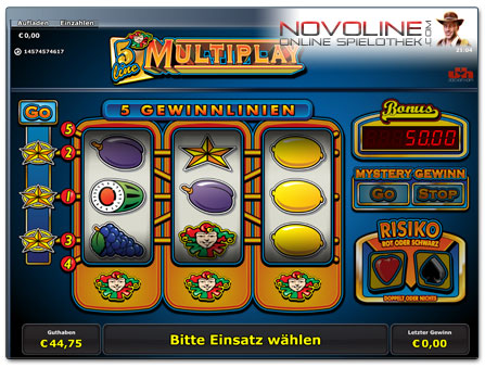 Novoline Spiel 5 Line Multiplay