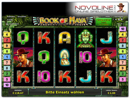 Novoline Spiel Book of Maya