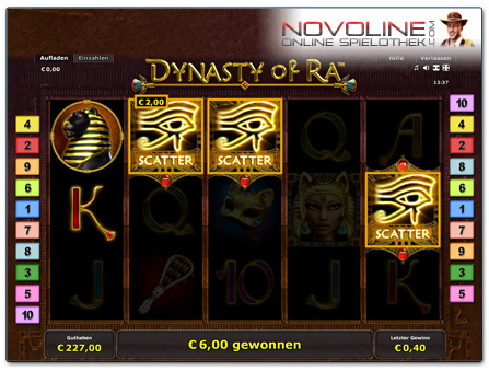 Novoline Spiel Dynasty of Ra