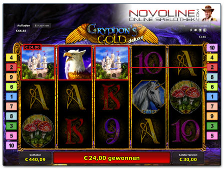 Novoline Spiel Gryphon's Gold Deluxe Freispielrunde
