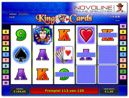 Novoline Spiel King of Cards Freispielrunde