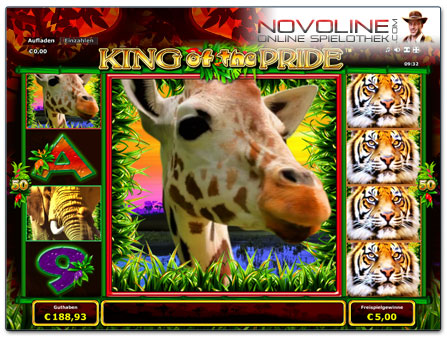 Novoline Spiel King of the Pride Freispiele