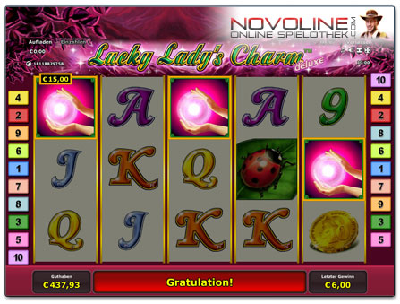 Lucky Lady's Charm Novoliner im DachBet Casino