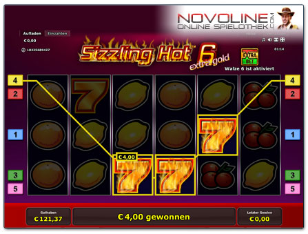 Novoline Sizzling Hot 6 Extra Gold