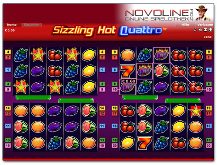 Novoline Spiel Sizzling Hot Quattro