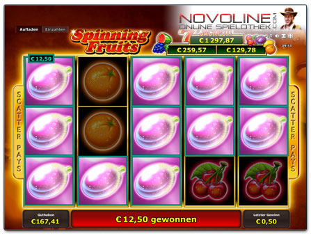 Novoline Spiel Spinning Fruits Sticky Win Funktion