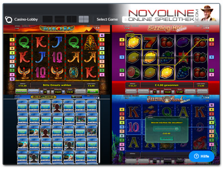 CasinoMGA - bis zu vier Novoliner gleichzeitig spielen