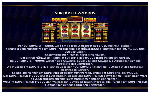 Power Joker Auszahlungsstruktur 2