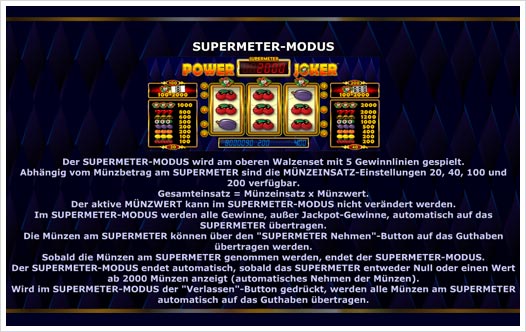 Power Joker Auszahlungsstruktur 2